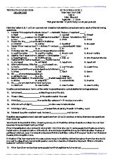 Đề thi giữa học kỳ 1 môn Tiếng Anh Lớp 8 - Năm học 2014-2015